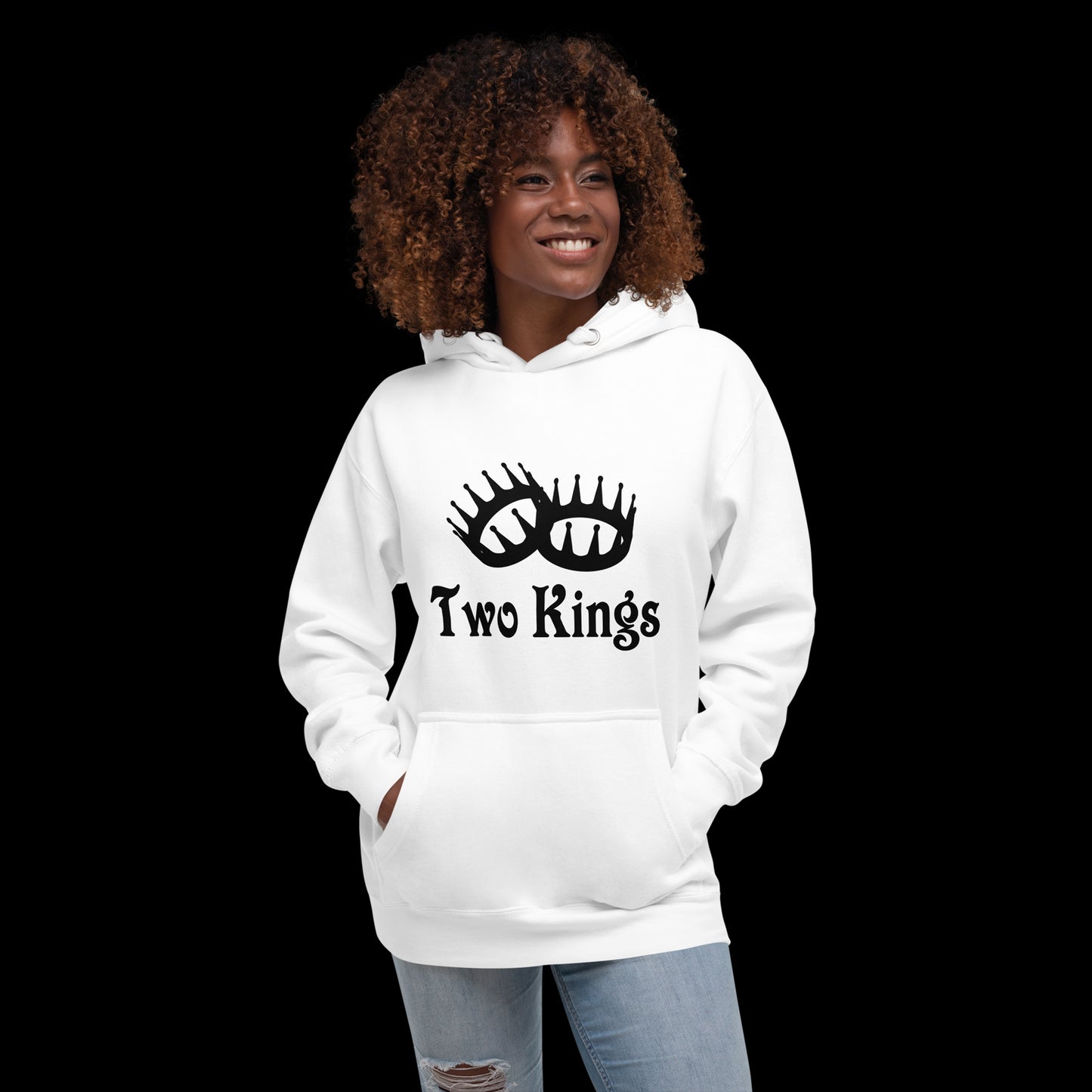 Two Kings Black Logo Hoodie