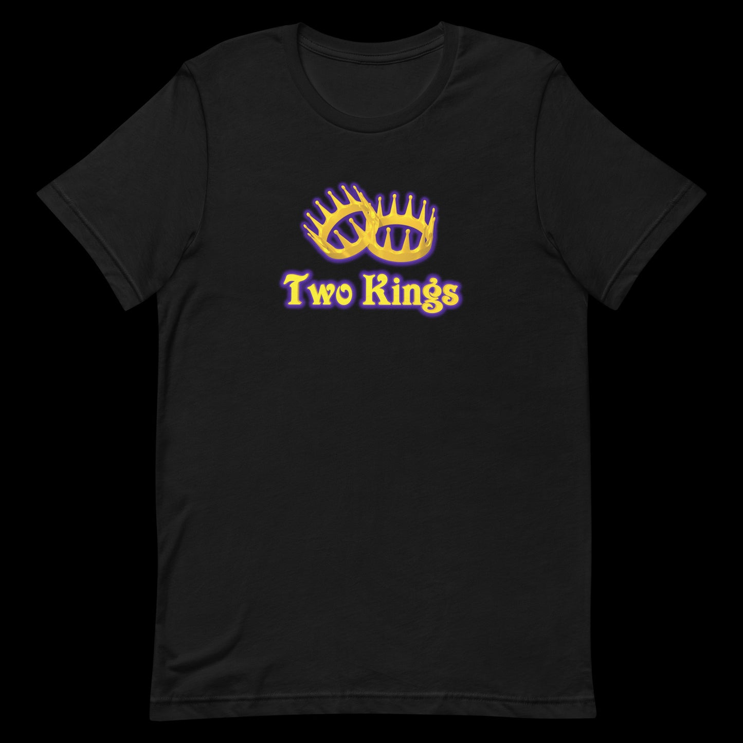 Two Kings Color Logo Outlined Back Short-Sleeve Unisex T-Shirt
