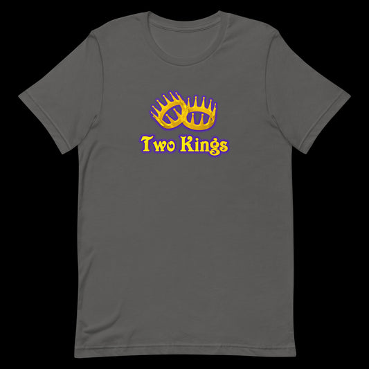 Two Kings Color Logo Outlined Back Short-Sleeve Unisex T-Shirt