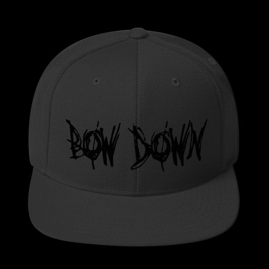Bow Down Logo Snapback Hat