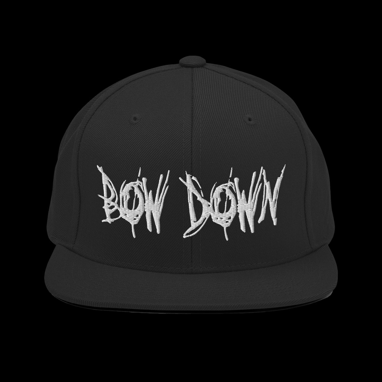 Bow Down Logo Snapback Hat
