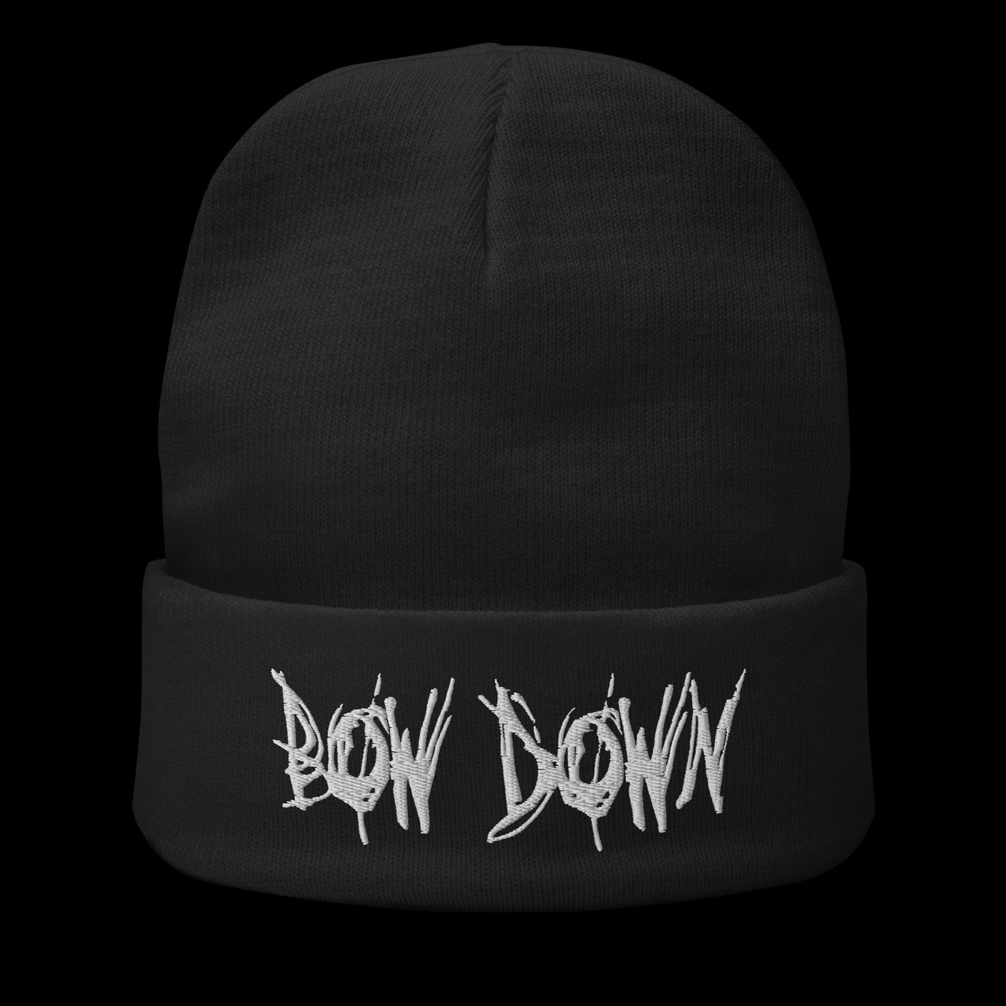 Bow Down Logo Embroidered Beanie