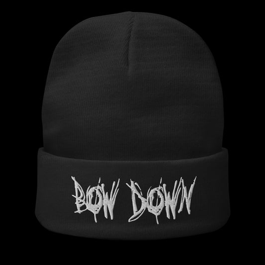 Bow Down Logo Embroidered Beanie