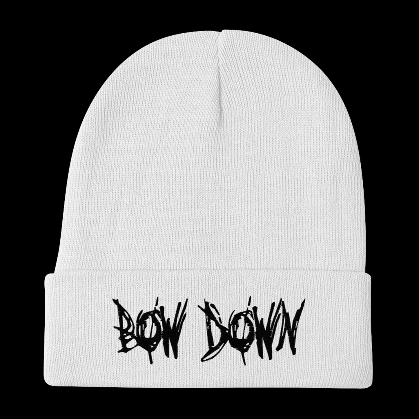 Bow Down Logo Embroidered Beanie
