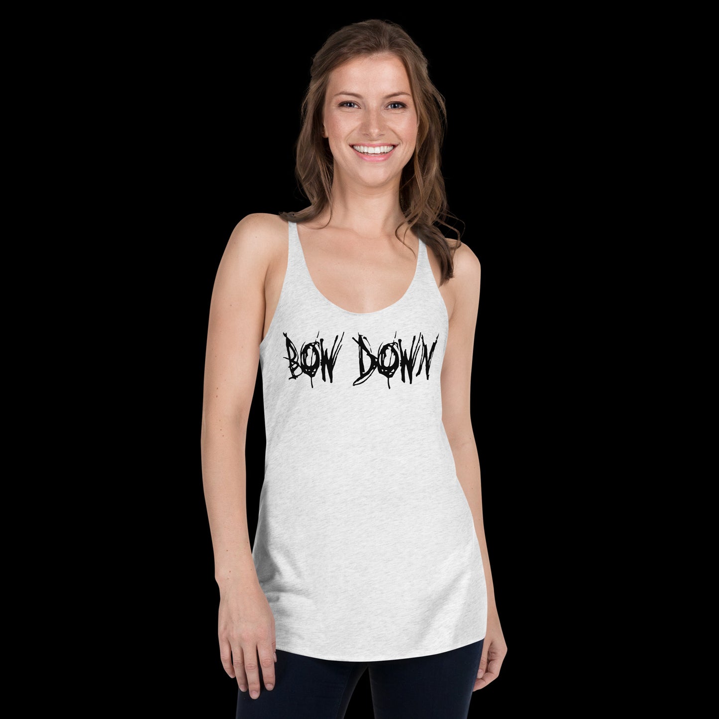 Bow Down Logo Women's Racerback Tank