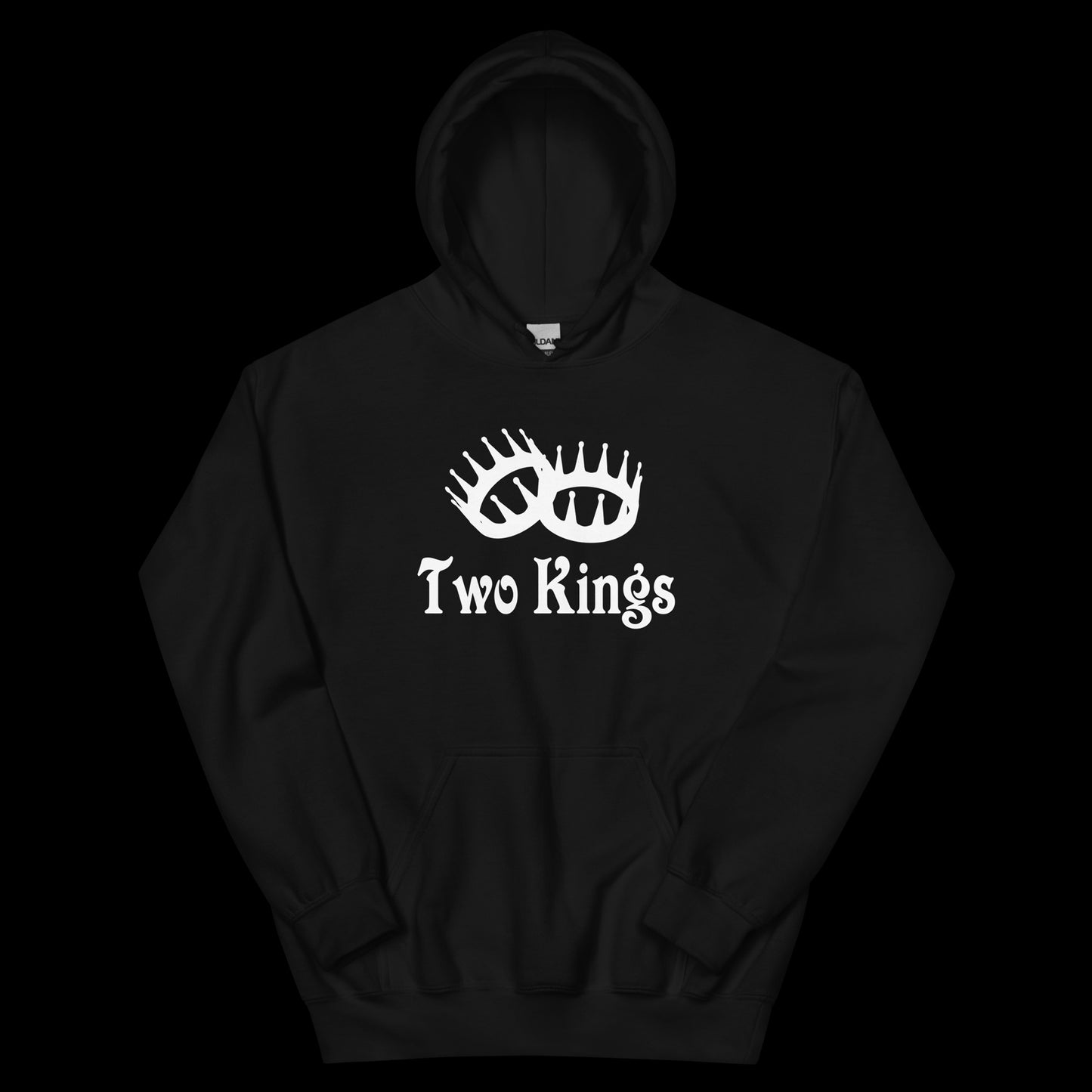 Two Kings White Logo Hoodie