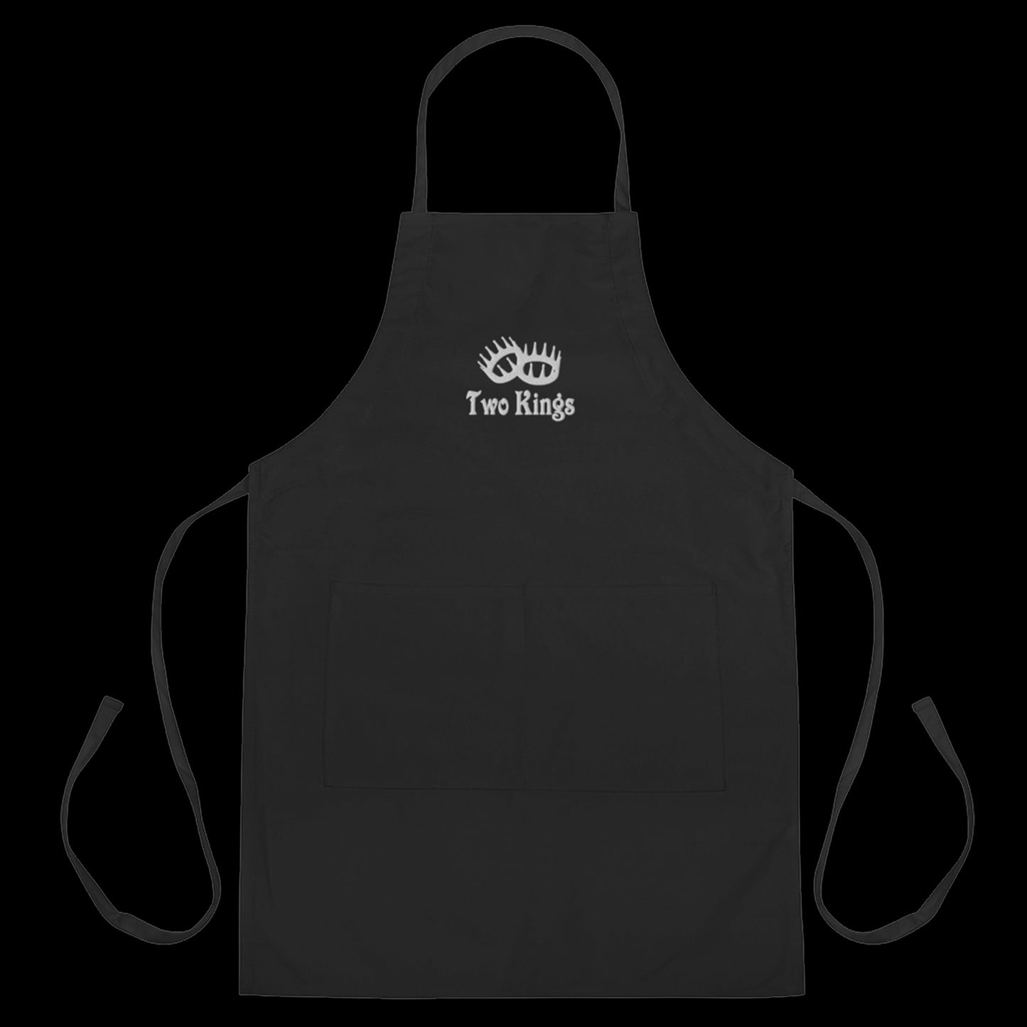 Two Kings White Logo Embroidered Apron