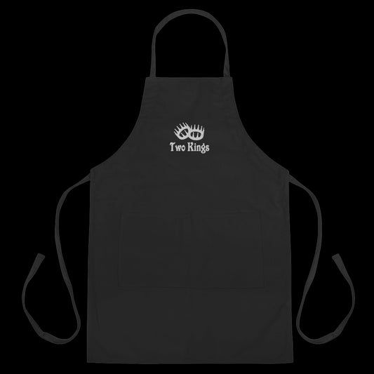 Two Kings White Logo Embroidered Apron